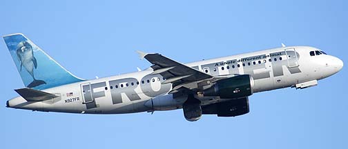 Frontier Airbus A319-111 N927FR , December 23, 2010